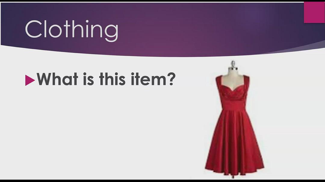 'Video thumbnail for Test Your English:  Clothing'