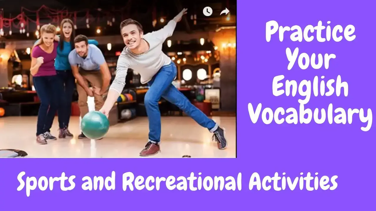 'Video thumbnail for English Learning Vocabulary Quiz:  Sports, Fun and Recreation'