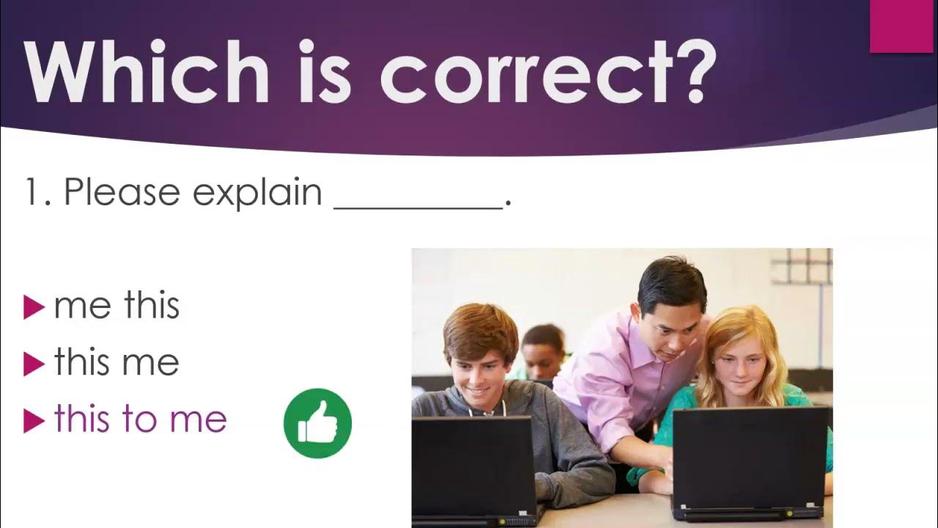 'Video thumbnail for Test Your English: Using "Explain" Correctly'