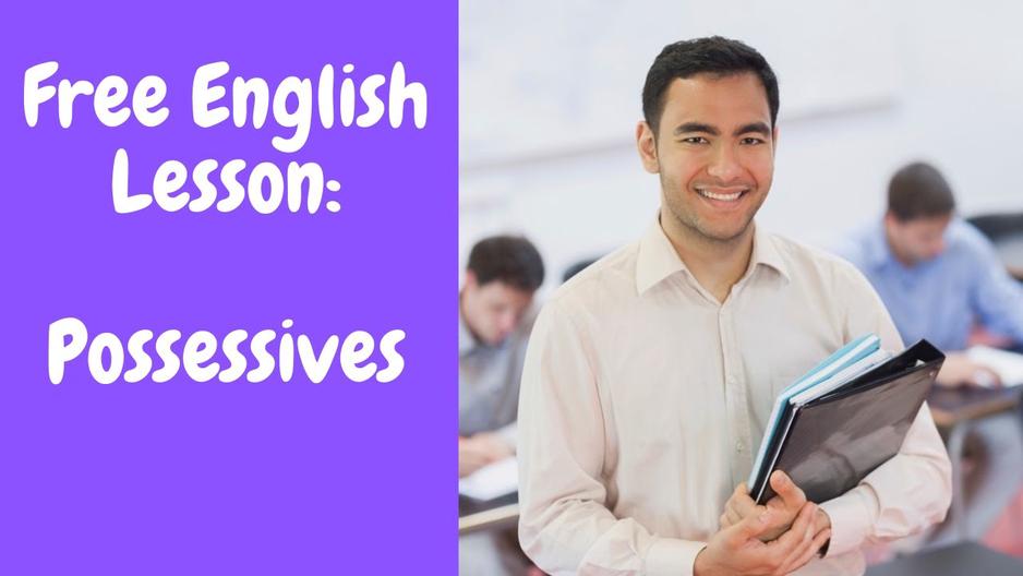 'Video thumbnail for Free English Lesson:  Possessives'